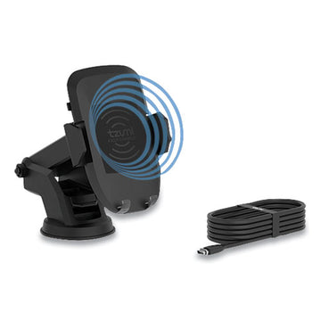 Tzumi Wireless Charging Auto Dashboard Mount, Qi Wireless Charging, Black freeshipping - TVN Wholesale